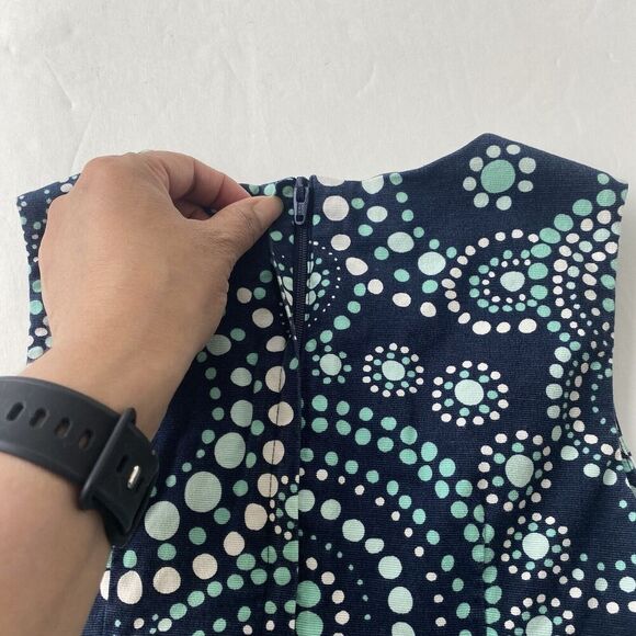 Vineyard Vines Dress Girls Size 5 Blue and Green Sleeveless Lined Summer Preppy - Picture 7 of 12